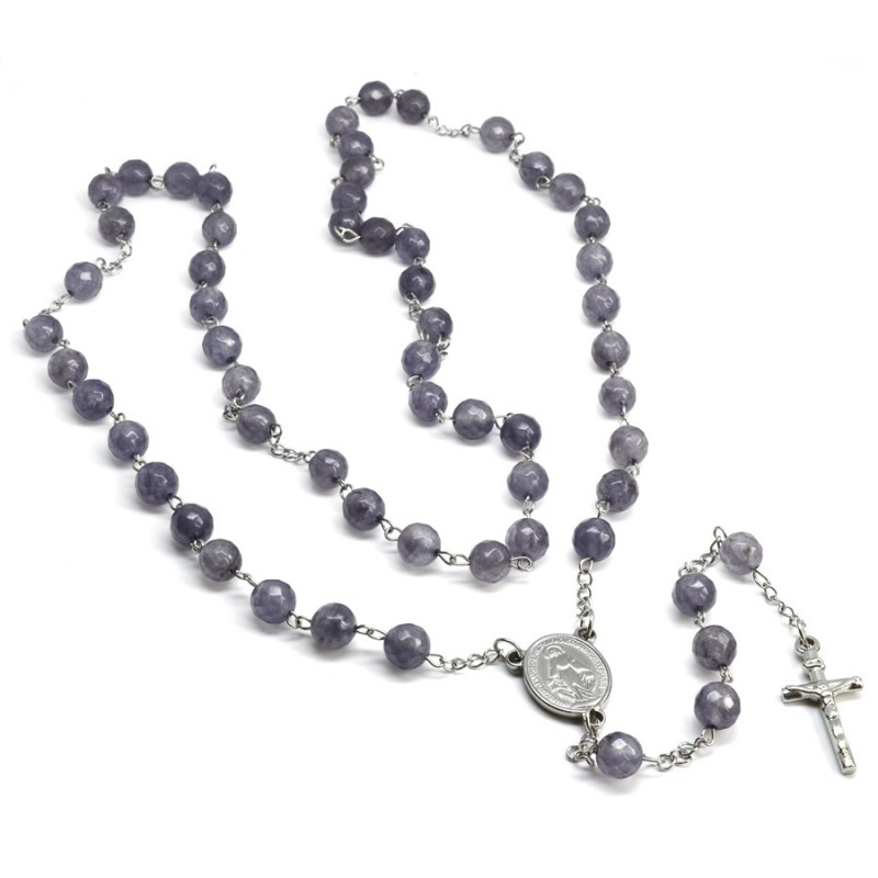 Náhrdelník růženec, jadeit